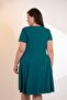Women's Plus Size Skirt Flared Dress - 8