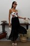 Women's Lace Skirt Lined Midi Length High Waist Textured Summer Long Skirt - 7
