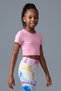 Girls' Corefit Crop Tee Contrast Stitched Sports Crop T-Shirt 5-12 Years - 5