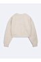 Basic Crop White Sweatshirt - 2