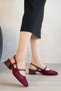 Tivor Short Thick-Heeled Knit Babet - 4