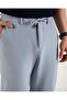 Slim Fit Beli Lace-Up Pants Blue T14557 - 2