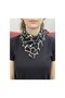 Black Giraffe Patterned Chiffon Scarf - 50X50 cm Stylish Neck and Hair Accessory