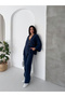 Women's Modal Fabric Bat Sleeve Kimono Double Set - 7