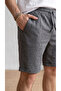 Men's Smoked Pique Fabric Double Leg Pocket Shorts Bermuda - 3
