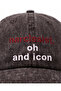 Narcissist. Oh and Icon" Embroidered Washable Hat / "Naristic." And the Icon" Washed Cap Baseball Kep - 3