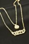 Ilkeshop My Love Written Double Necklace (215818) - Yellow - 2
