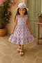 My Little One's Cicileri Butterfly Garden Hat Girl's Dress - Blue