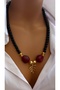 Glass Bead Design Handmade Women's Necklace - 2