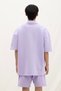 Oversize French Terry Fabric Polo Collar Tshirt - 3