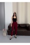 Crep Fabric Balloon Fit Comfortable Casual Women's Trousers Stretchy Fabric Ankle Length - 6
