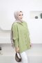 6293 - Stylish Comfortable Women's Shirt with Sleeve-Pocket Embroidery Detail in Woven Soft Fabric - 4