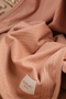 بطانية إنترلوك مزدوجة الجوانب 100% قطن معتمدة من Oeko-Tex مقاس 100 × 85 سم (لون بني) - 3