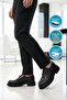 Black Genuine Leather Men's Casual Shoes 2234 m