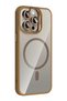 Ilkeshop iPhone 14 Pro Max Cover with Remim Lens and Magsafe Stand (143549) - Brown - 2