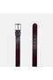 Men's Burgundy Sports Leather Belt - 2