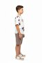 Boy's 2-Piece Crew Letter Print Shorts Set - 2