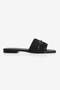 Women's Slippers with Gold Accessory Detail, Stylish Daily Wear, Valen Black - 2