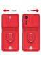 Ilkeshop New Redmi 13C Case Zuma Silicone with Business Card Holder and Ring (182732) - Navy Blue - 6