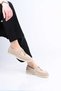 Laceless Tassel Detailed Rubber Sole Genuine Leather Loafer 343-166-034 Women's Shoes - 2