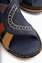 Cathrin Genuine Leather Cobalt Blue Women's Sandals - 5