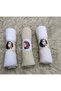 3 Chiffon Shawls with 180 Santa Stones on the Edge - 2