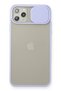 Ilkeshop New iPhone 11 Pro Max Case Palm Frosted Camera Sliding Silicone (103925) - Lilac