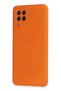 Ilkeshop New Galaxy A22 Case Nano Inside Velvet Silicone (143842) - Orange - 3