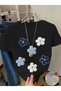 Colorful Mini Flowers Printed Premium Oversize T-Shirt