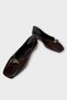 Square Toe Buckle Detailed Women's Ballerinas Brown - 6