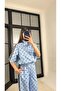 Polka Dot Stripe Detailed Jacket and Trousers Special Design Set - 3