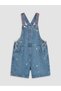 Lcw Kids Blue Embroidered Girls' Jean Salopet - 2