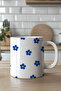 Flower Pattern 330ml Printed White Ceramic Mug Cup - 4