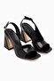 Alexa Black High Heels Women's Stiletto - 4