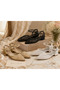 Lema, Closed Toe Mesh Upper Shoes with Lace Embroidery and Small Sequins - 4