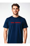 Eww People Written Printed Navy Blue Unisex 100% Cotton T-Shirt - 3