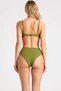 Women's Bikini Set Strapless Covered High Waist Slip Accessory Detailed Knitted Fabric Plain Pattern Sleeveless - 5