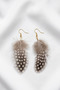 Ethnic Hippie Style Feather Earrings 7 Cm. - 3