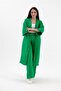Tasseled Linen Suit - Green - 4