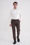 Comfort Fit 97% Stretch Cotton Polo Collar Long Sleeve Ecru T-Shirt Ts 921 - 2