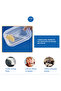 BPA-Free Square Plastic Microwave Safe Food Storage Container with Blue Lid - 3