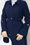 Women's Belted Pocketed Zipper Closure Cap - 6