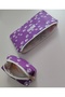 Set of 2 Purple Paw Pen Holder/Makeup Bag&Zippered Mini Wallet Keychain/Bag Accessory - 4