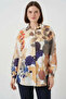 Women's Patterned Viscose Navy Blue Shirt Tunic