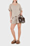 100% Linen Tassel Detailed V-Neck Blouse Bluz 7777 - 2