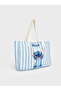Blue Stitch Embroidered Girls' Shoulder Bag - 2
