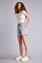100% Cotton Mom Fit High Waist Jean Shorts H0637Ax26Sm - 2