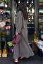 Khaki Tensel Shirt Skirt Set Mg2788 - 2