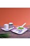 2Pcs Melamine Tray Set (11Inch+13Inch) - Lightweight Tough Material Serving Tea Coffee Tray | Ideal For Serving Appetizers, Dips, Tea & Coffee Cups, Water & More