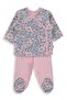Floral Printed Bodysuit Sets - Ecru - 3